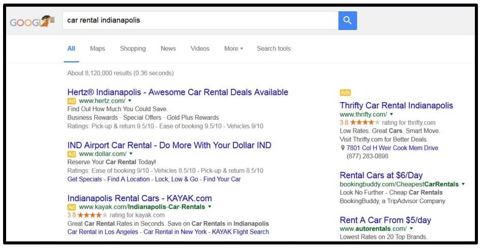 Google Search Results | AdWords