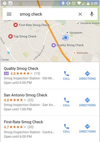 Search Ads on Google Maps